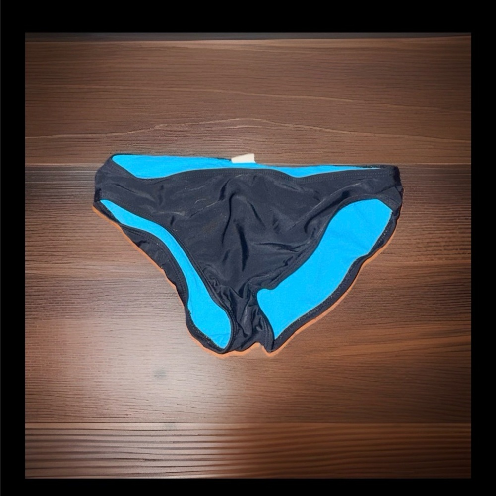 OP Black and Bright Blue Swim Bikini Bottom